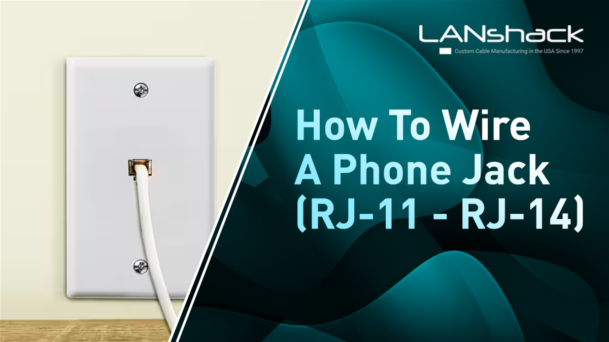 How to Wire a Phone Jack (Voice or Telephone RJ-11 thru RJ-14)